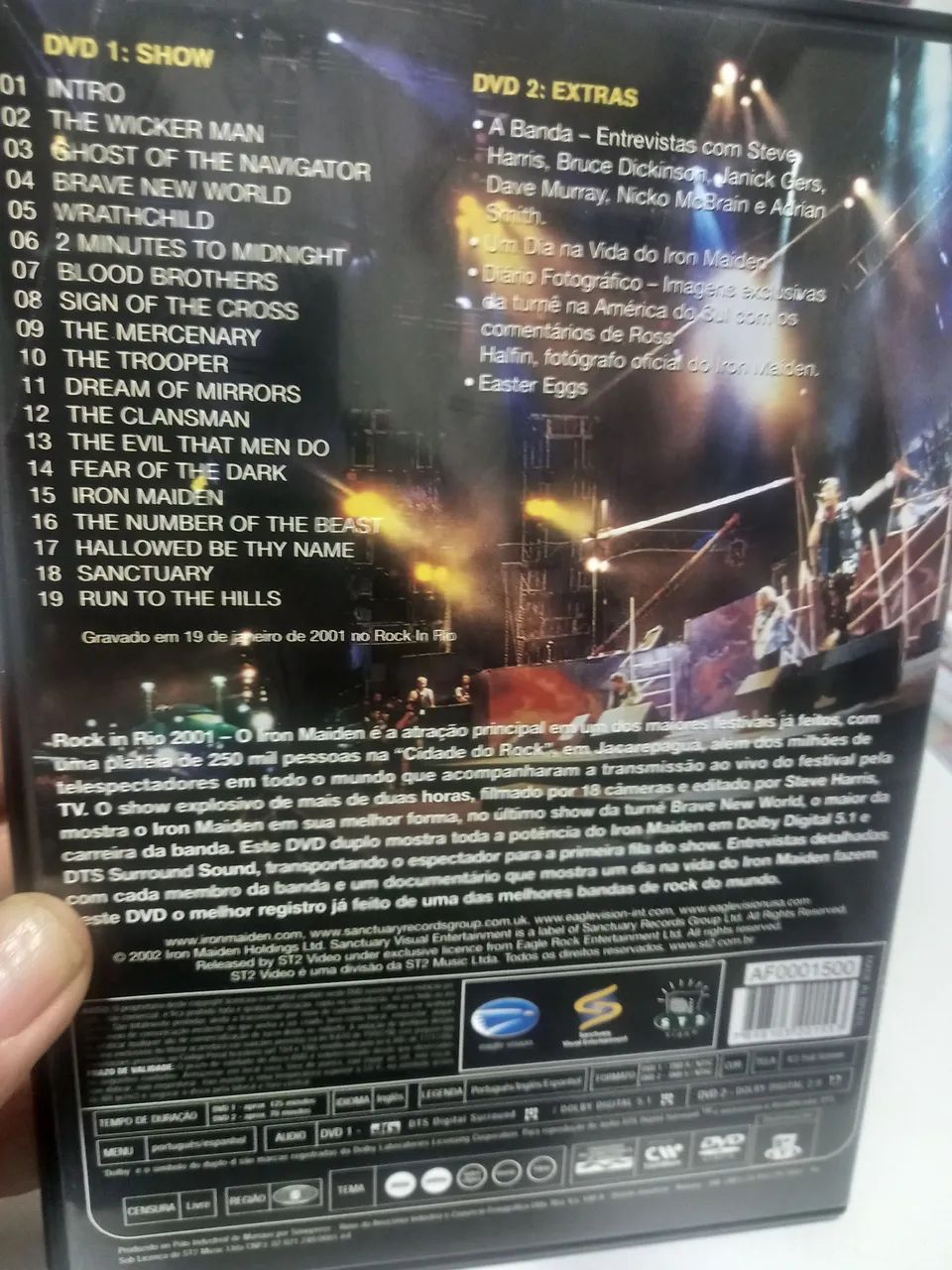 DVD IRON MAIDEN ROCK IN RIO - Foto 4