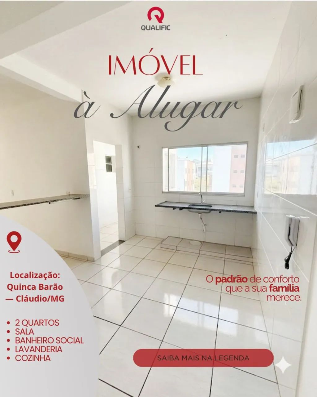 Apartamento para alugar em Cláudio/Mg