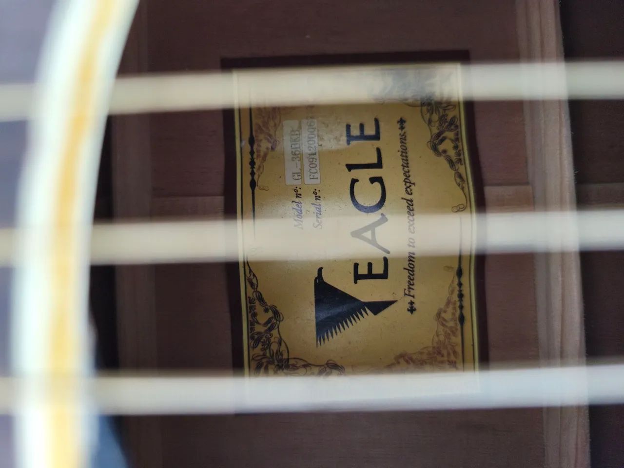Violão Eagle 36 BKB Eletrico com afinador!!  - Foto 5