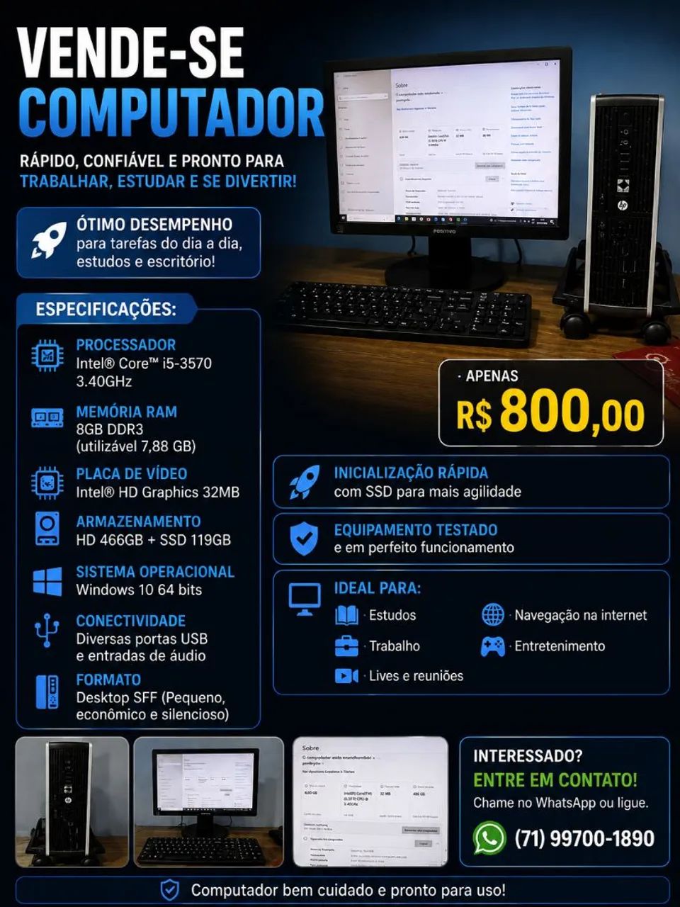 Computador a venda 