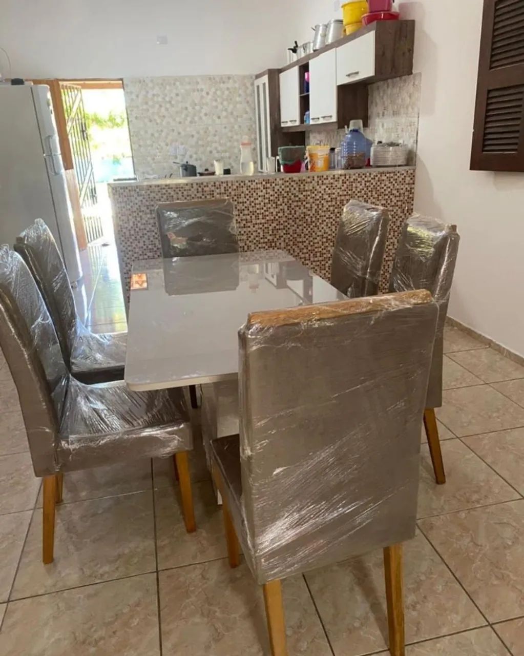 Conjunto de mesa de Jantar entrega e montagem incluso. - Foto 3
