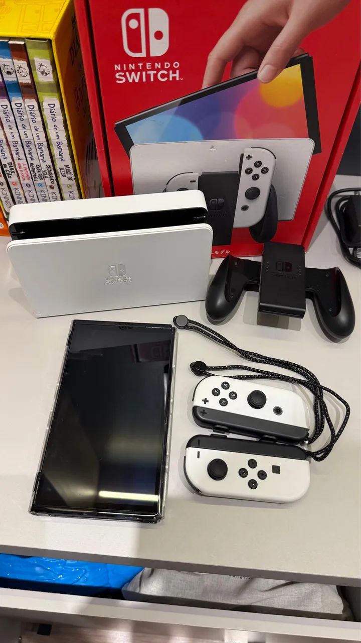 Nintendo Switch Oled branco  - Foto 5