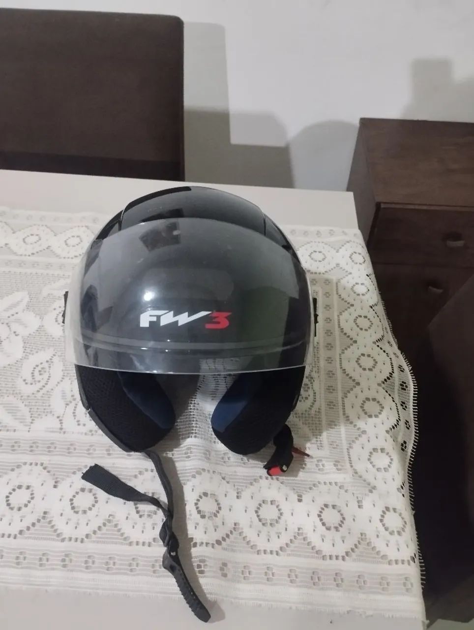 Capacete FW3 aberto 