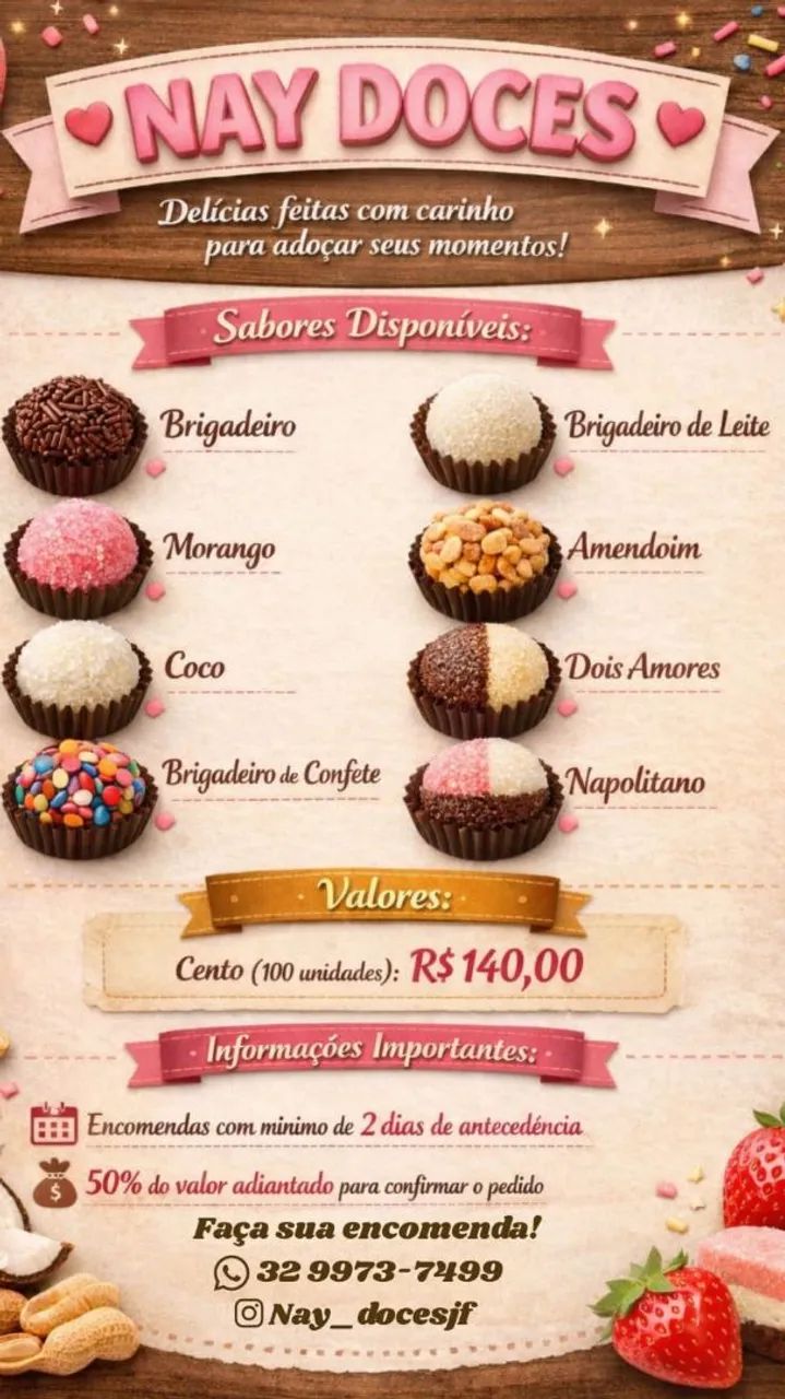 Doces para festa 