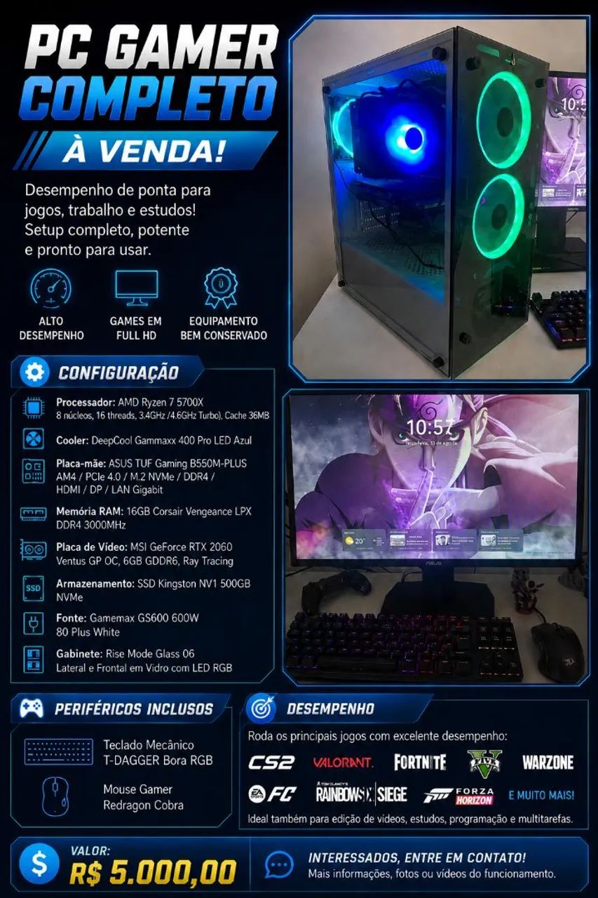 PC Gamer - poucas vezes usado