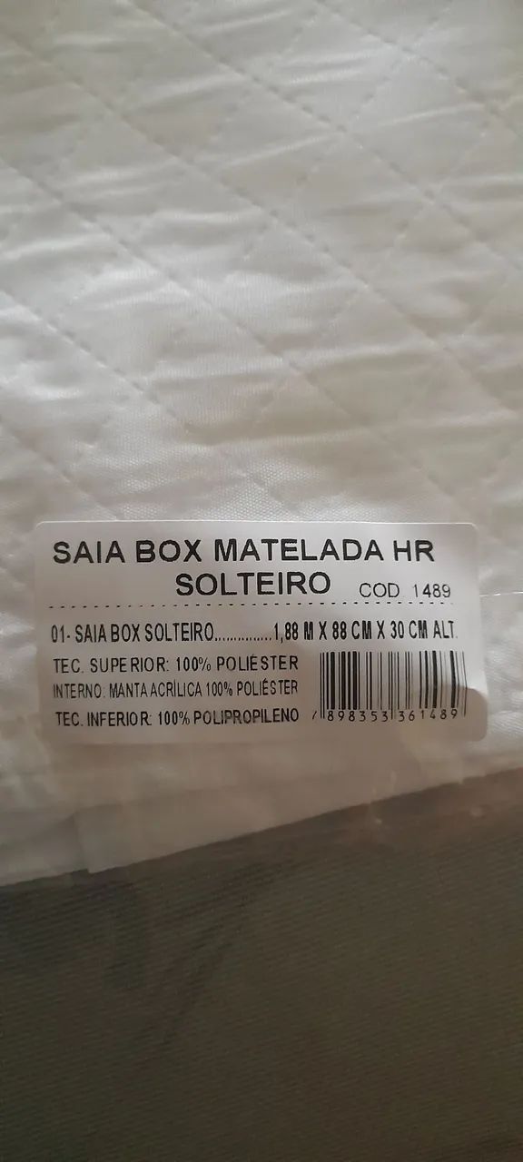 2 saia para cama box solteiro 