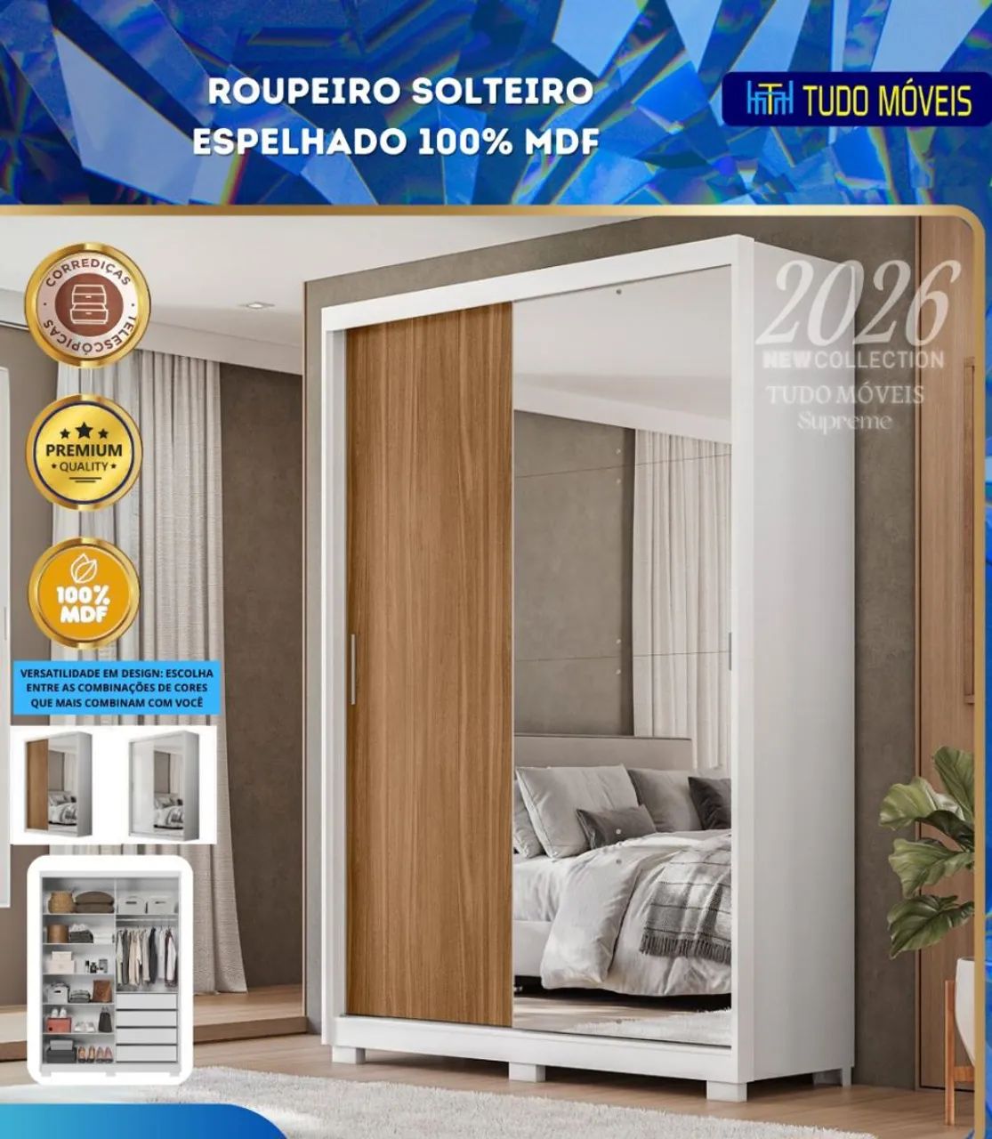 ROUPEIRO SOLTEIRO/LOJA TUDO MÓVEIS 