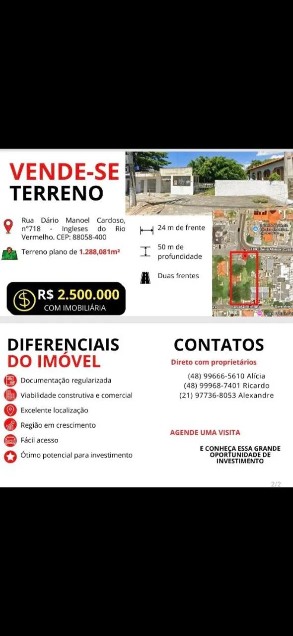 Terreno nos Ingleses para viabilidade comercial - Foto 2