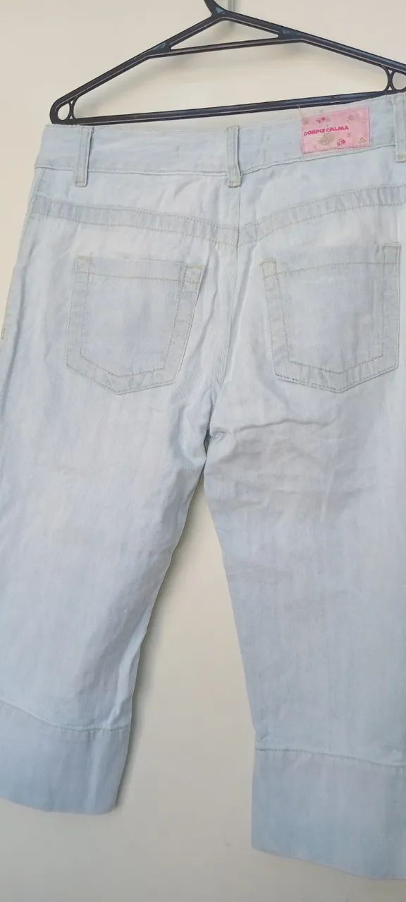 Jeans claro capri Corpo e Alma 38 - Foto 3