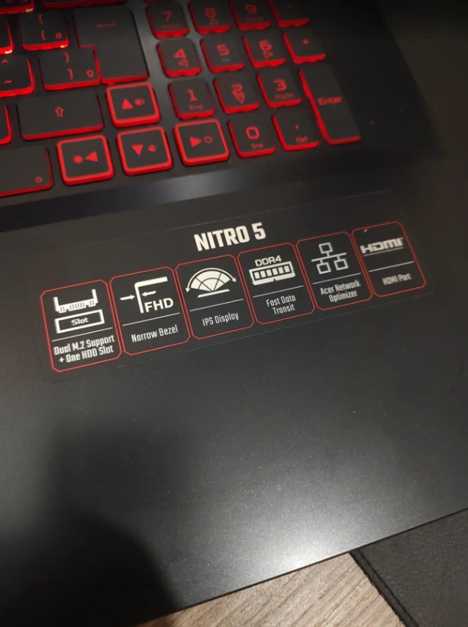 Notebook Gamer Nitro 5 32GB RAM 2TB HD + 500GB NVMe GTX 1650 Intel i5  - Foto 5