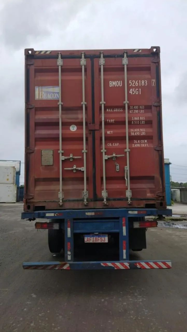 CONTAINER MARÍTIMO A VENDA - CONTAINER BRUTO A PRONTA ENTREGA - Foto 4
