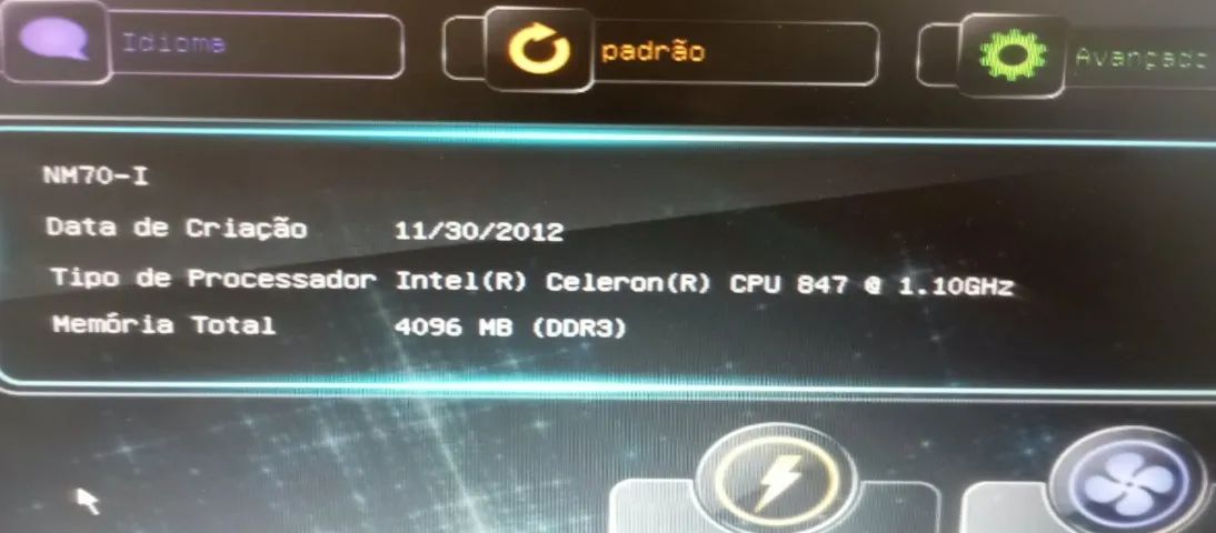 Placa Mãe Pos-einm70cs Nm70-i V:1.0  COM PROCESSADOR FUNCIONANDO PERFEITAMENTE  - Foto 3