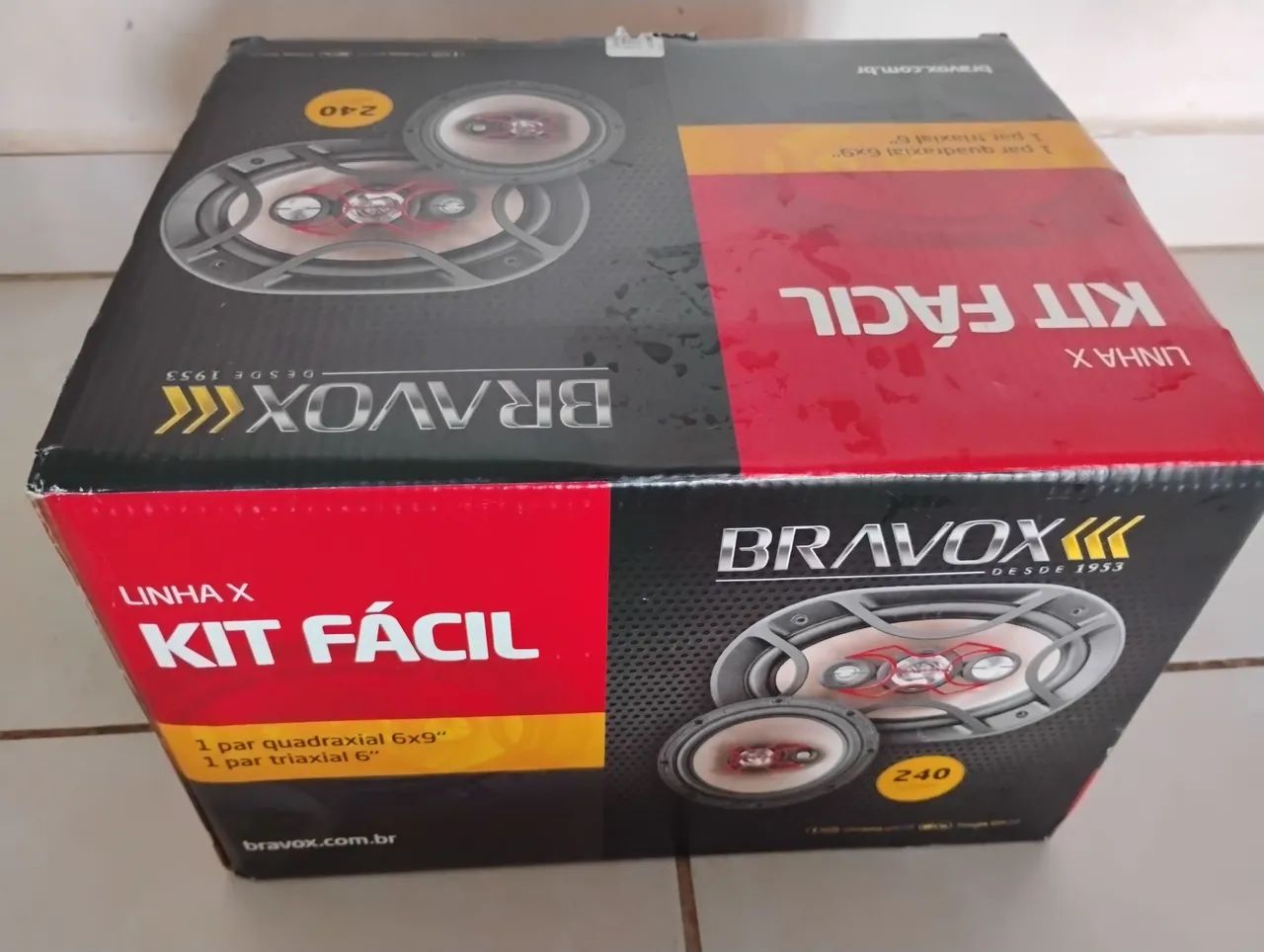 Kit Bravox 4 alto falantes 6x9x2 quadriaxial 2x6 triaxial novo