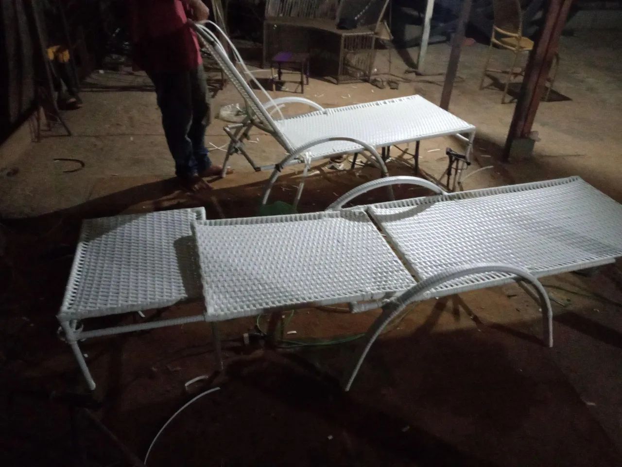 Espreguiçadeira em fibra sintética  - Foto 2
