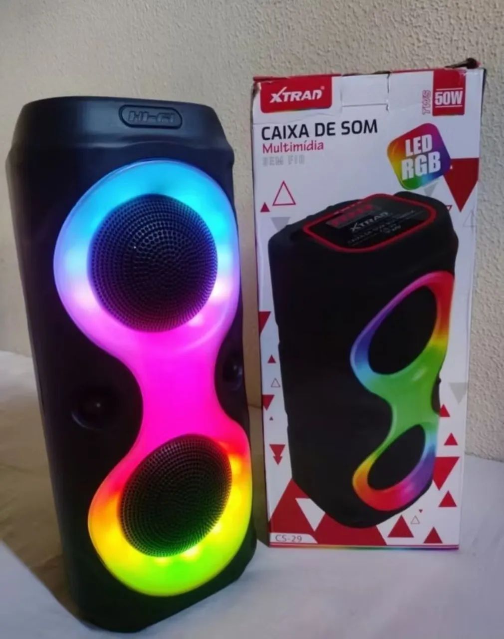 caixa de som potente RGB nova 