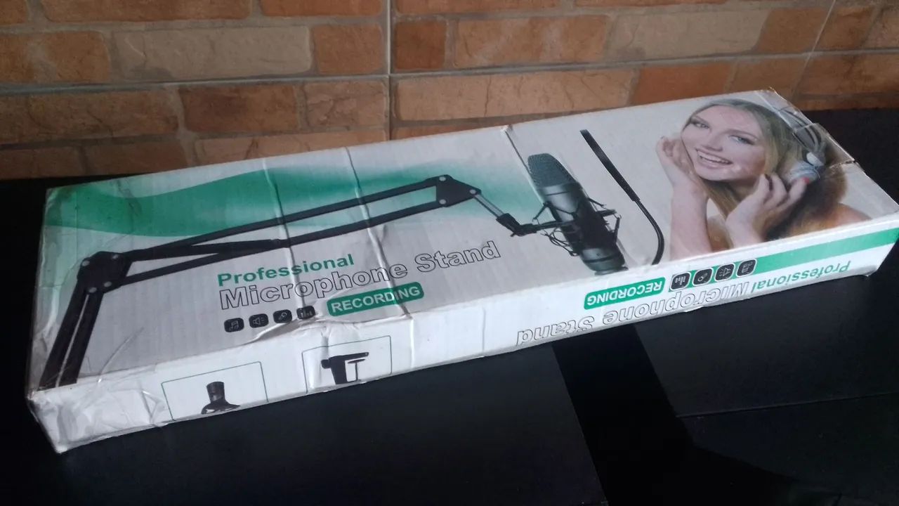 Suporte p/ Microfone de Mesa, articulado