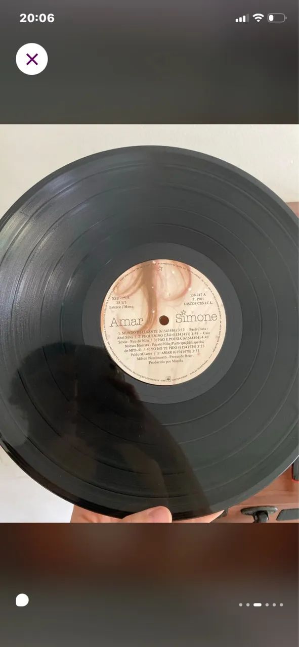 Disco de vinil- Simone amar  - Foto 2