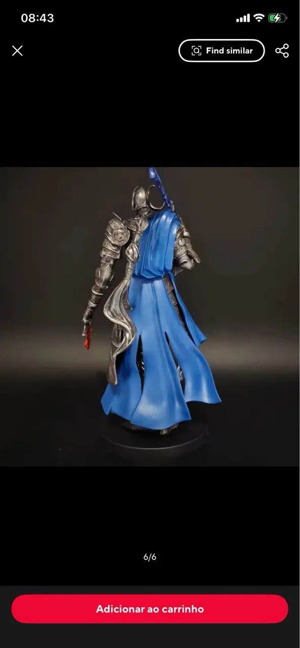 Action Figure Rellana Twin Moon Knight Elden Ring De 20 Cm Rainha Da Lua Cheia  - Foto 5