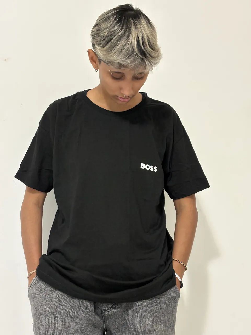 Camisa Boss básica 