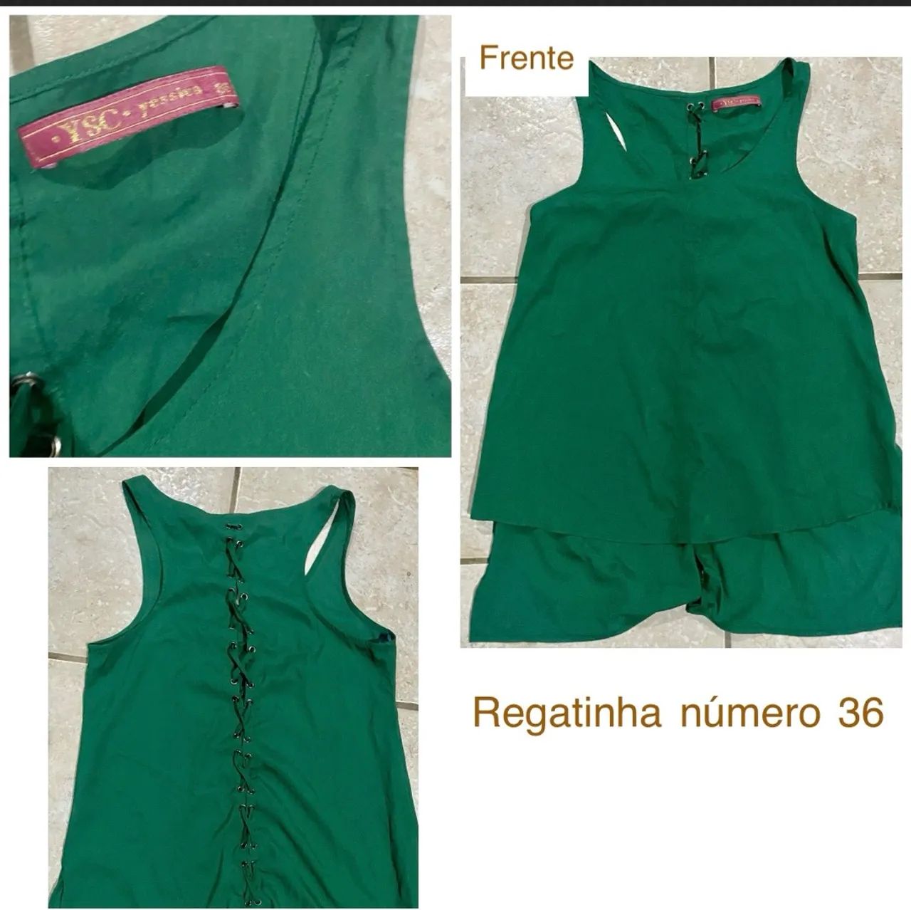 Regatinha de tecido número 36 