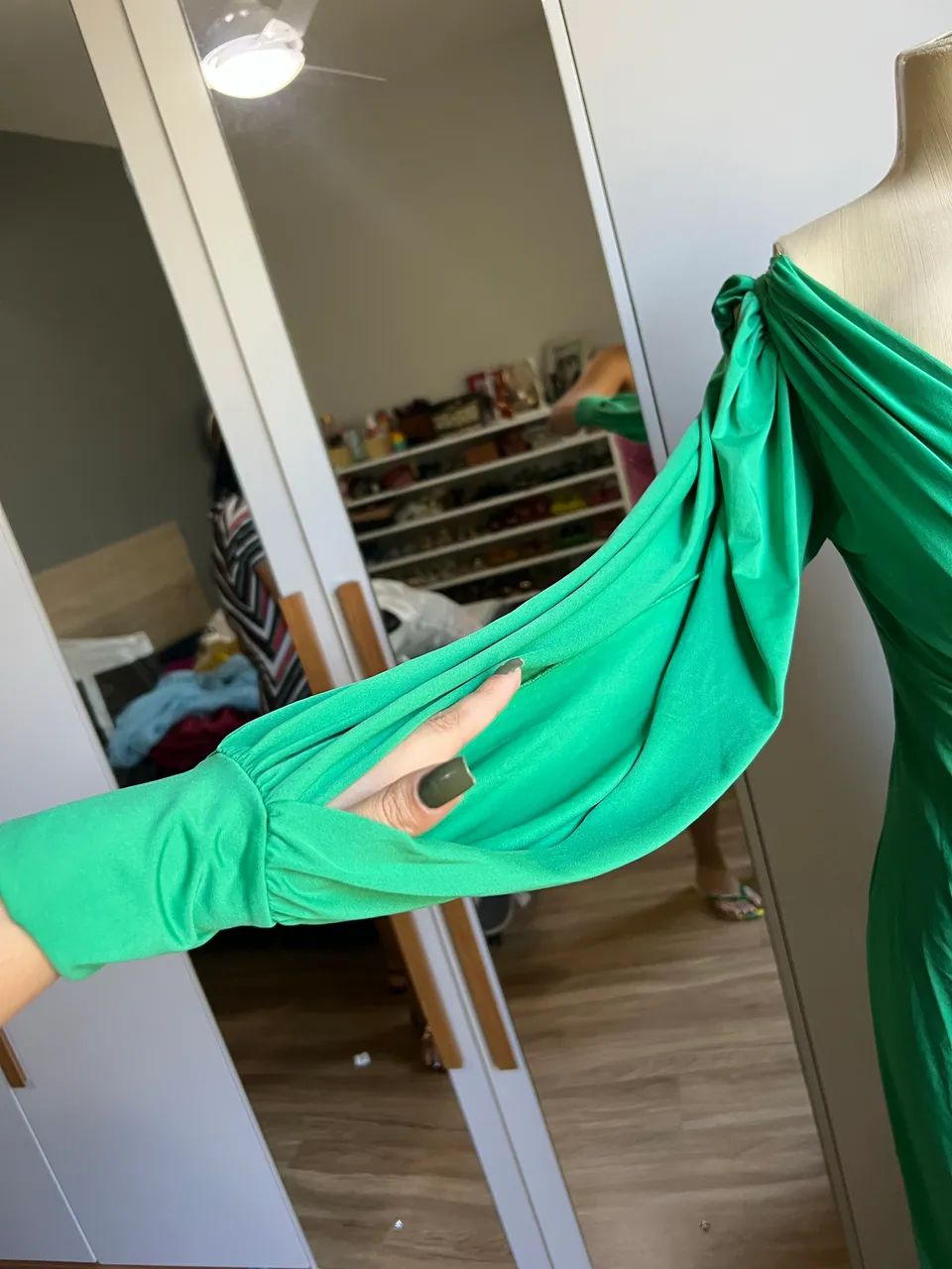 Vestido verde - Bazar - Foto 3
