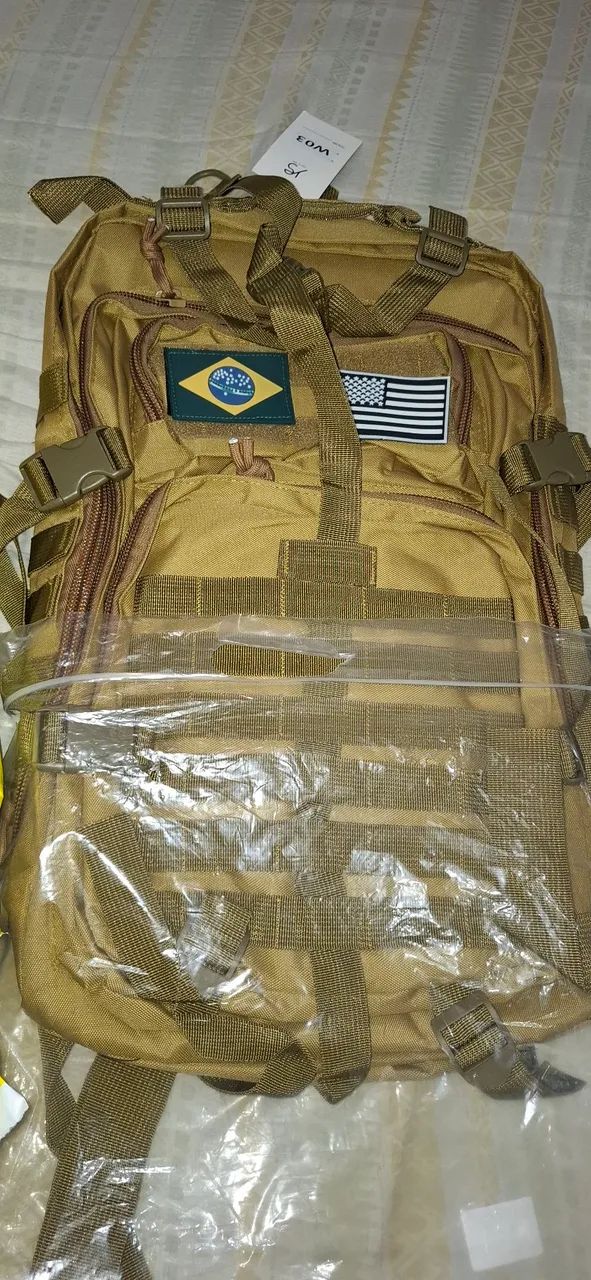 VENDO MOCHILA TÁTICA ZERO COR CAQUI