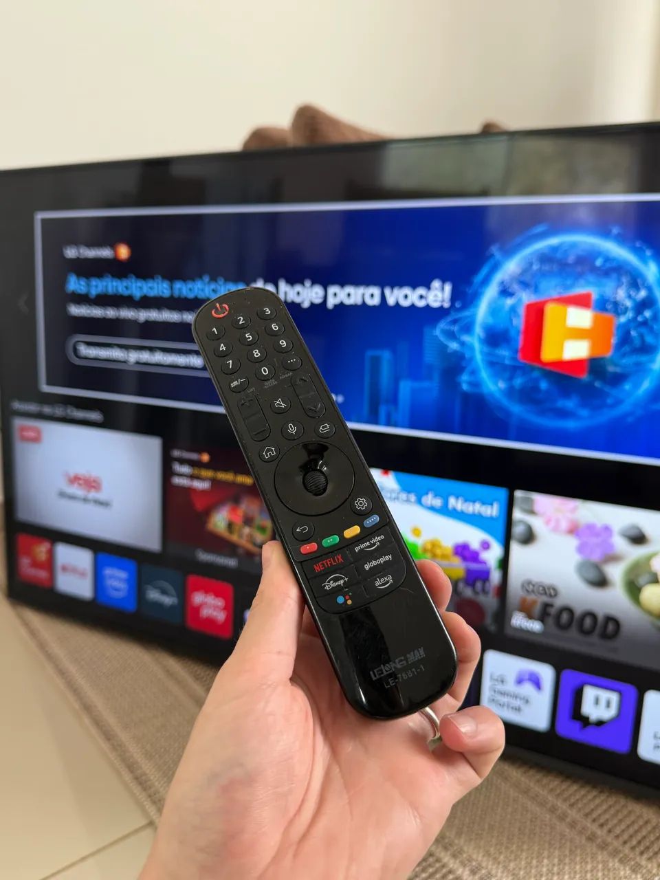 TV LG Smart 55 4K ThinQ IA + Suporte - Foto 2