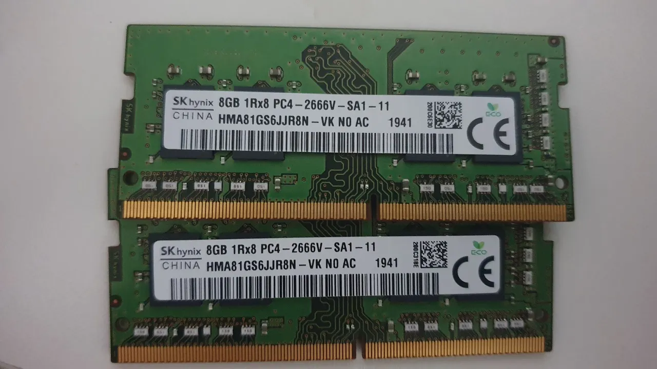 Sk Hynix 32GB kit(2x16gb) DDR4 3200 Para Notebook - Memória RAM