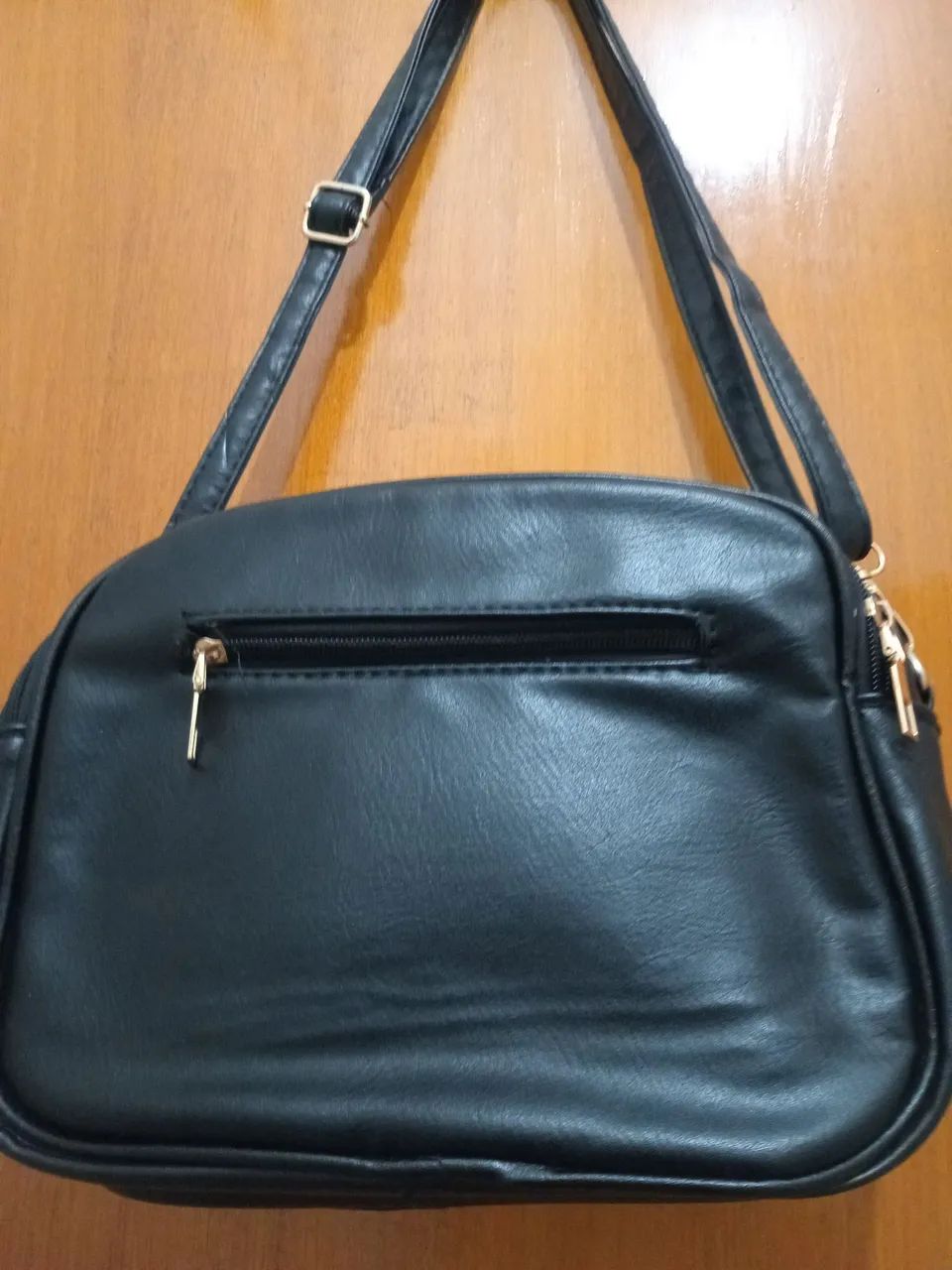 Bolsa seminova  de courino  Preta - Foto 3