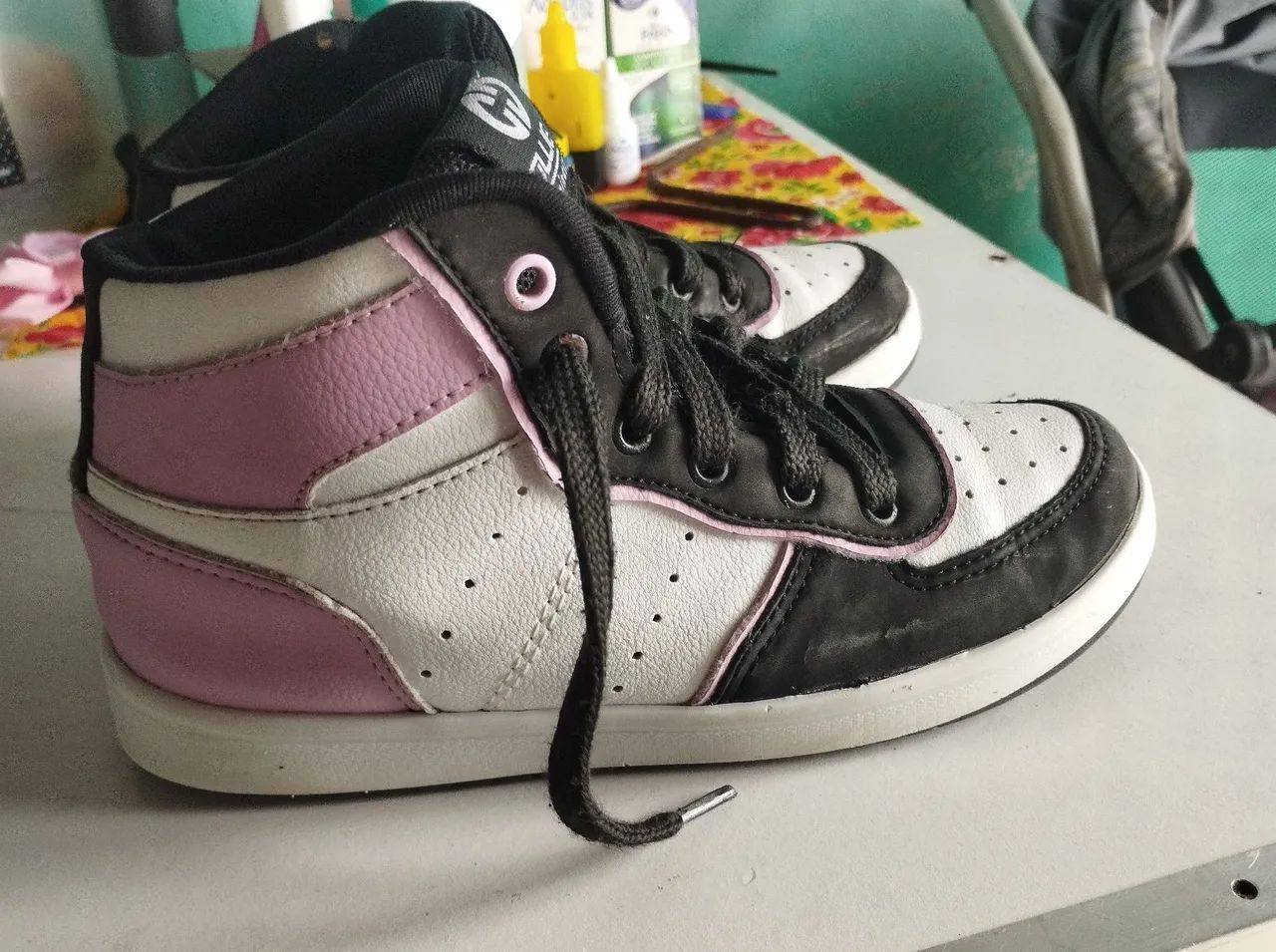 TÊNIS FEMININO ROSA COM BRANCO  - Foto 3