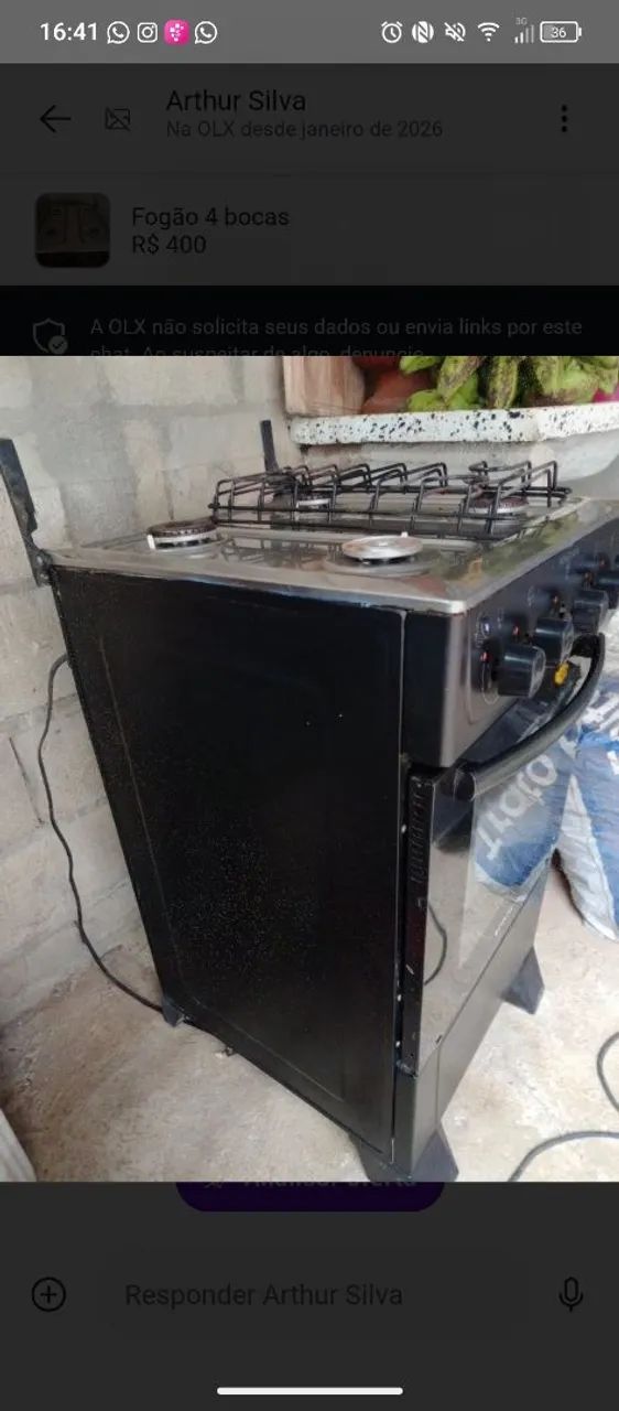 Fogão 4 bocas - Foto 4