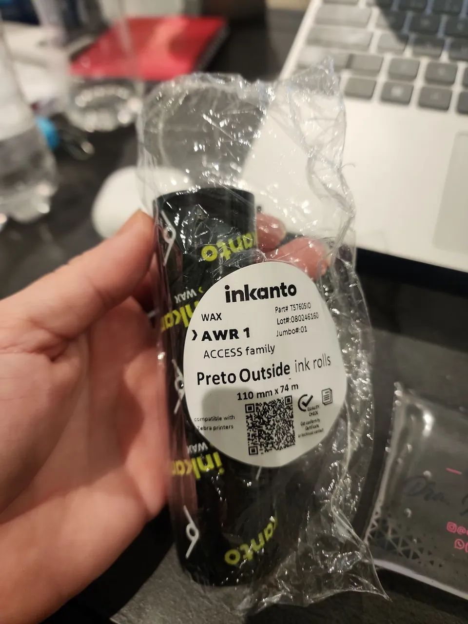 Bobina para impressora de etiquetas 