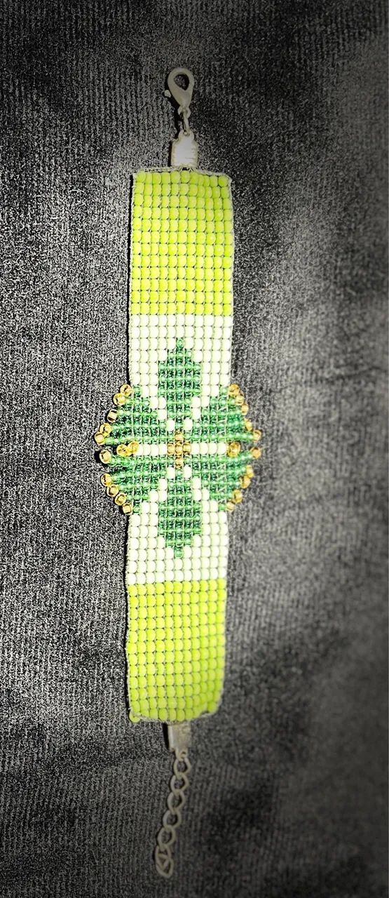 Pulseira de Miçangas Verde - Foto 2