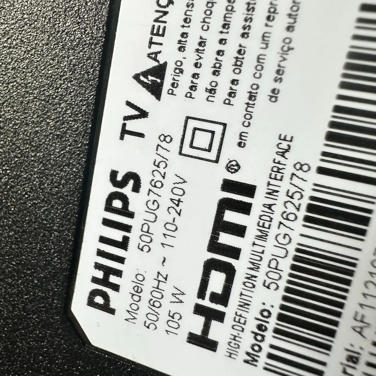 Tv Philips modelo 50PUG7625/78 tela quebrada para peças na tenho controle  - Foto 5