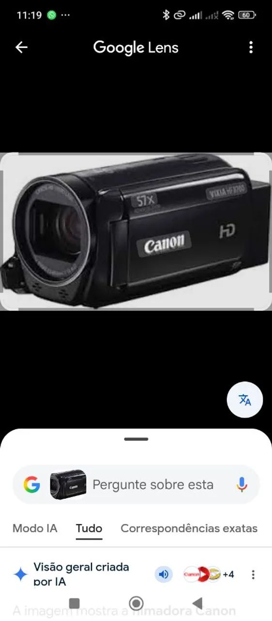 Câmera Filmadora Canon Vicia HF R700 - Câmeras e Filmadoras