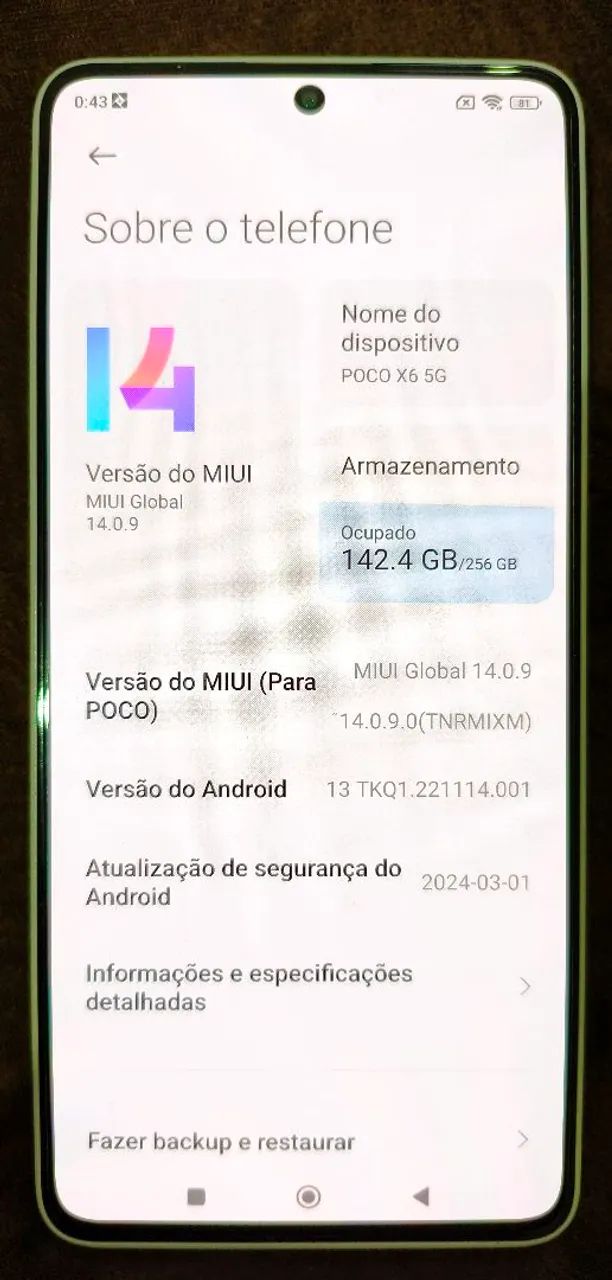 Poco x6 5G 256 gb 8 RAM  - Foto 2