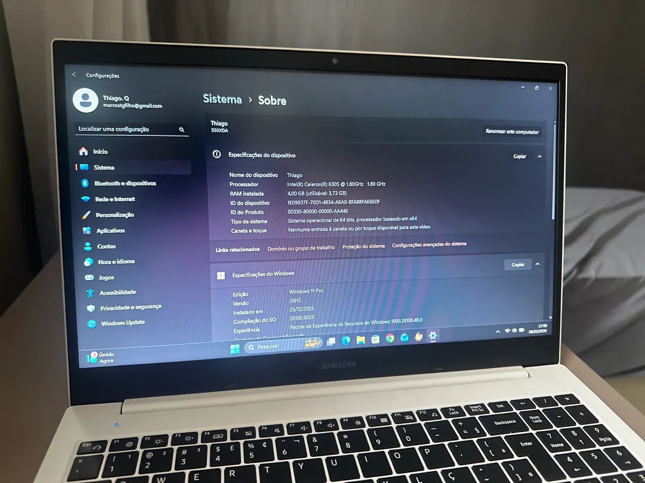 Notebook Samsung Book Slim - Aceito Trocas em celular - Foto 4