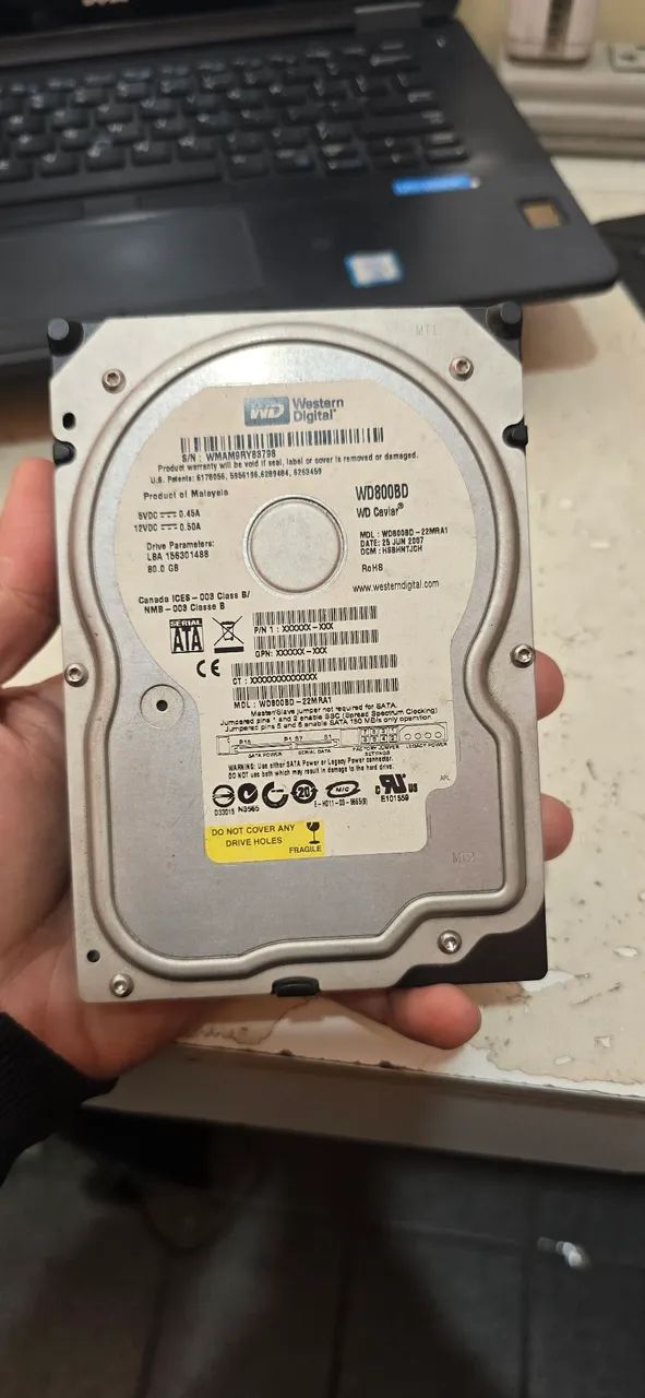 HD 80GB WD Western Digital 
