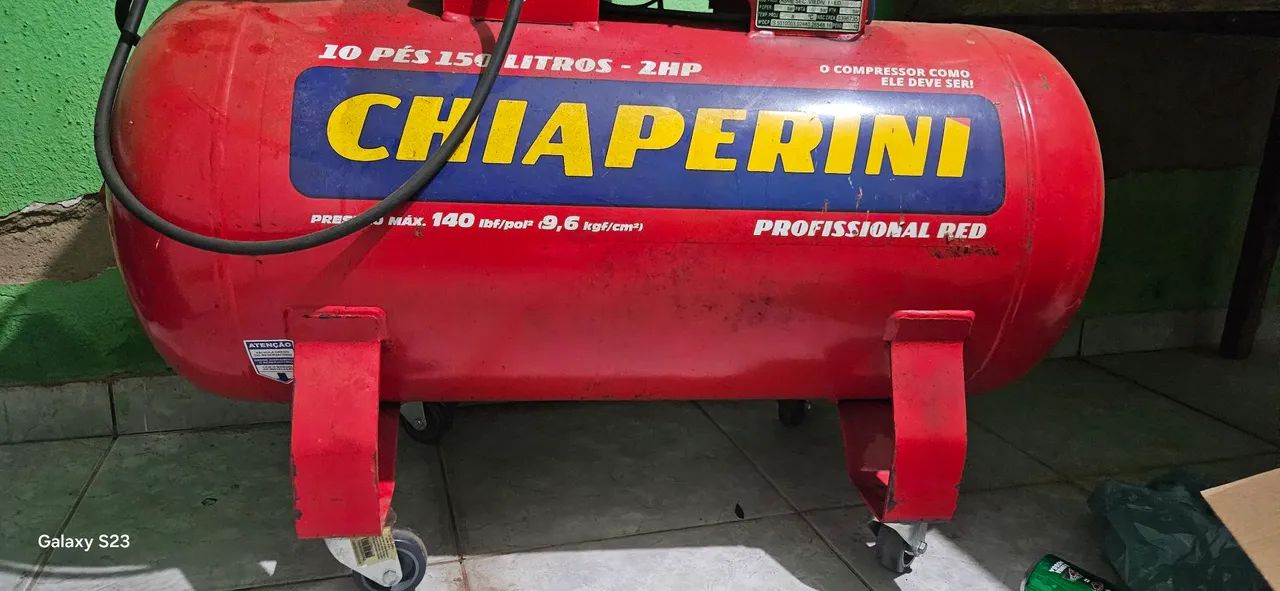 Vende-se compreensor,  10 pes 150 lts estado de novo!!! - Foto 3