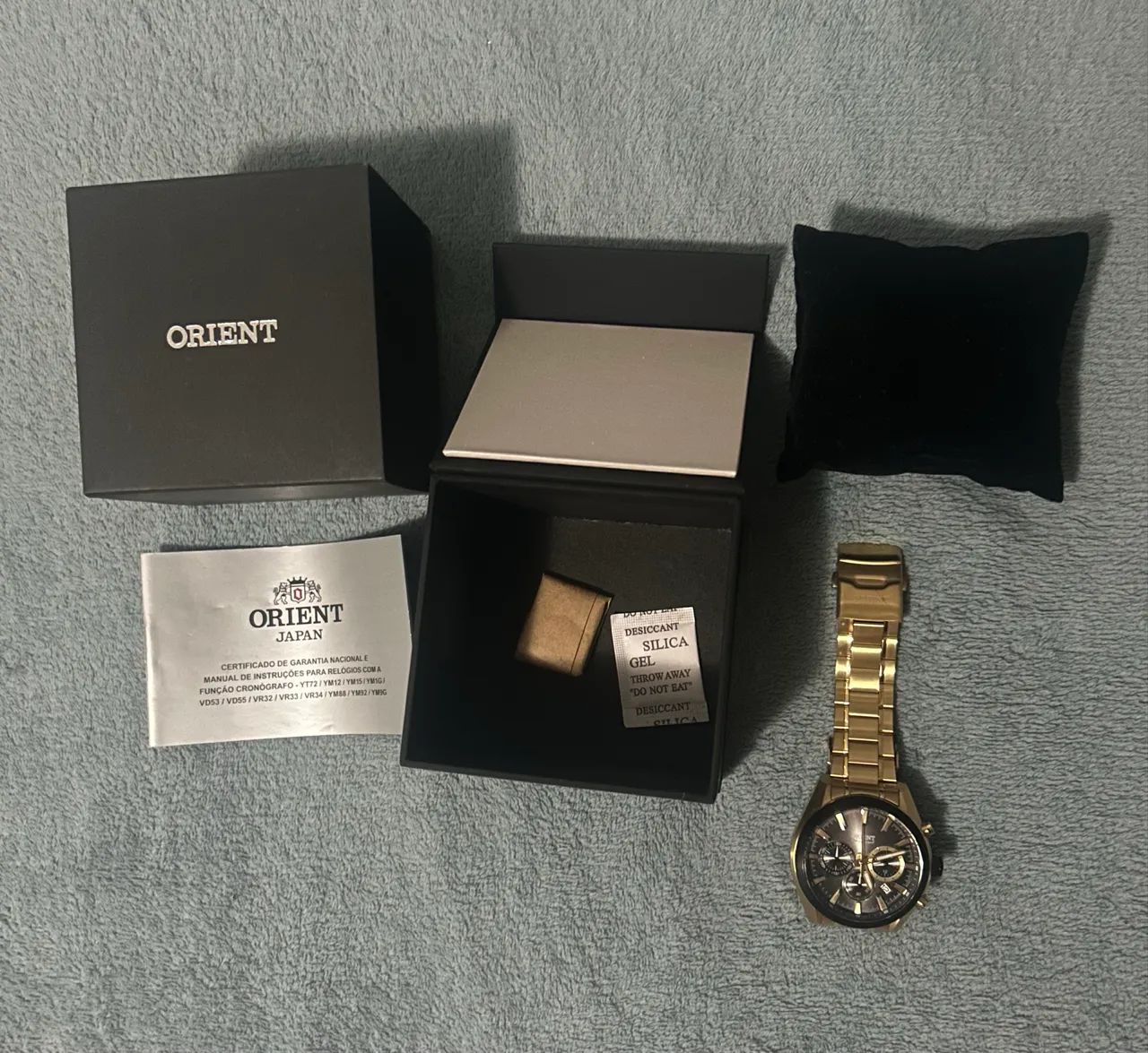 Relógio Orient Masculino Chronograph MGSSC045G1KX com caixa - Foto 2