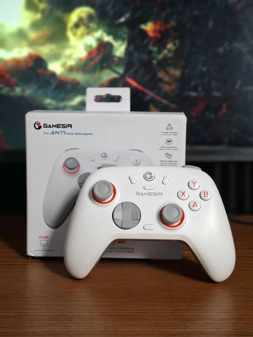 LACRADO + GARANTIA | GAMESIR NOVA 2 LITE | HALL EFFECT | SEM/COM FIO | PC SWITCH E ANDROID