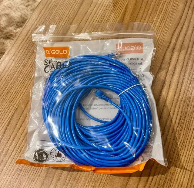 Cabo De Rede RJ45 Azul 30 Metros - Foto 2