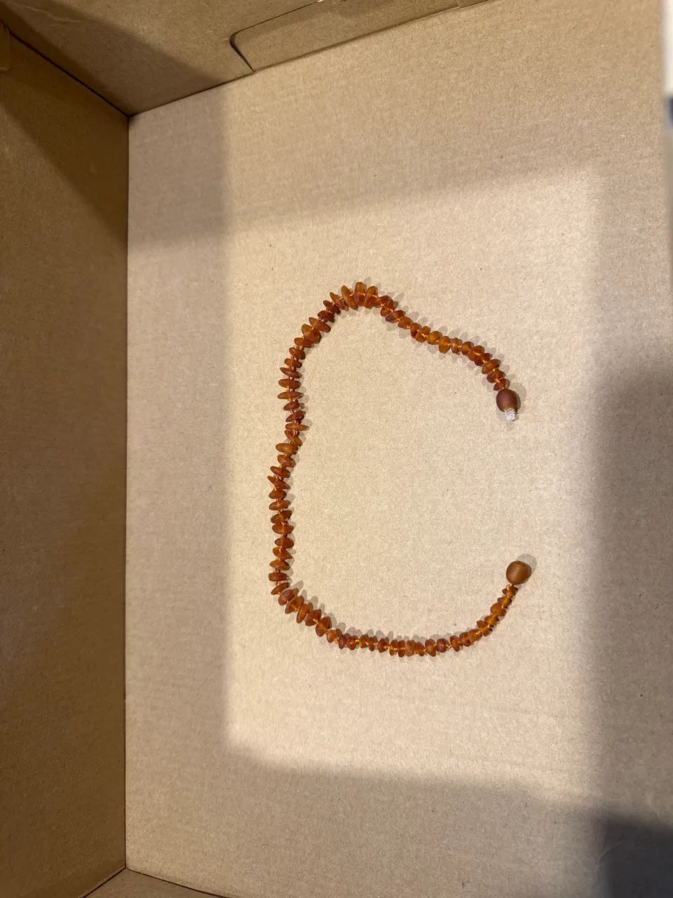 Colar ambre mel bebê 33cm nunca usado  - Foto 2