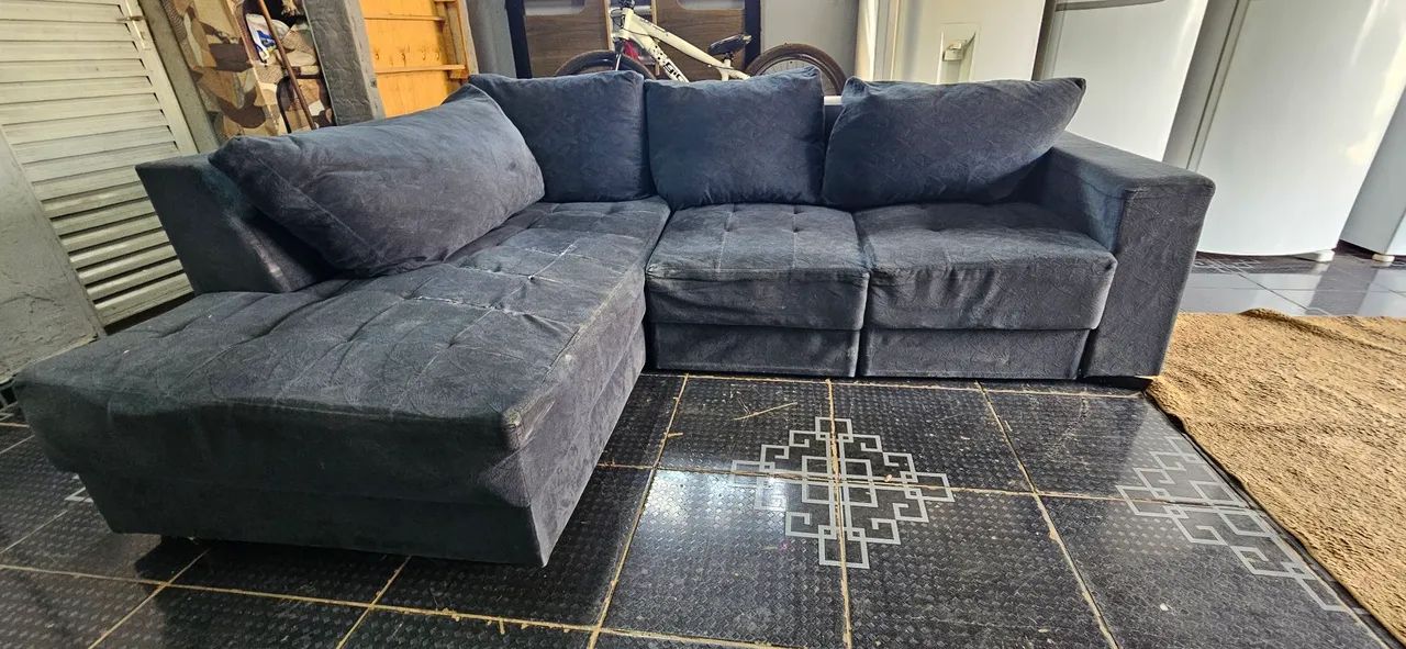 sofa de canto com chaise acento retrátil usados ( ENTREGA GRÁTIS ) - Foto 5