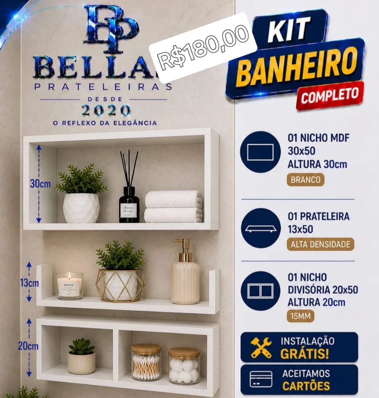 nichos decorativos fazemos entrega 