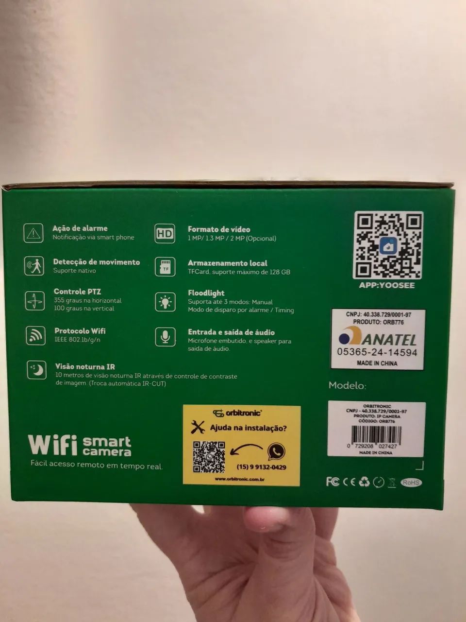 Câmera Wi Fi Externa Orbitronic - Foto 2