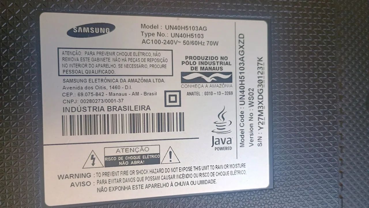 TV Samsung Sem Estragos !