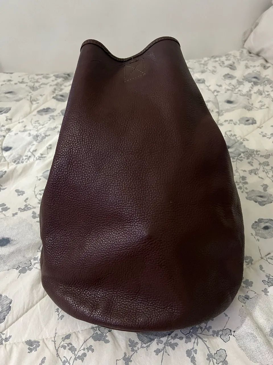 Bolsa de couro legítimo marrom - Foto 5