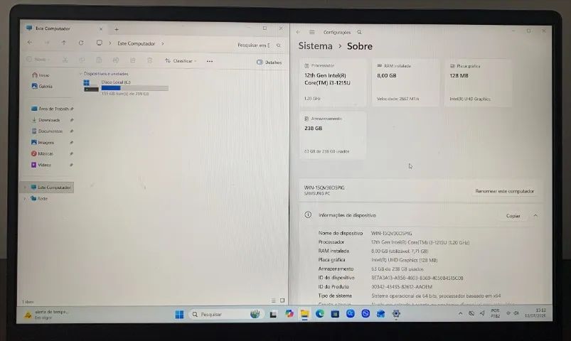Notebook i3 1215U | 8GB RAM | SSD 256GB | Full HD - Foto 2