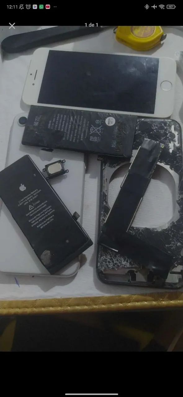 PEÇAS E PLACA PRINCIPAL PARA  IPHONE 8 NORMAL CONCERTVADA!!